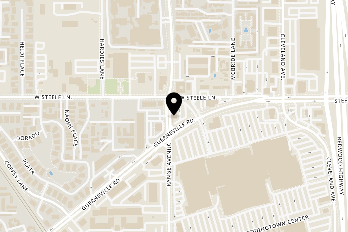 Map showing the location of Kettles Vietnamese Bistro on 1202 W Steele Ln in Santa Rosa